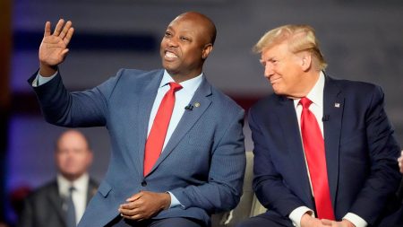 Tim Scott Donald Trump Fox News town hall Greenville SC Feb 20 2024