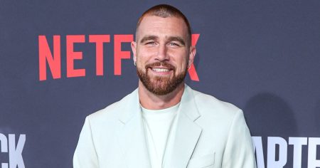 Travis Kelce Looks Dapper in White at 150th Annual Kentucky Derby Races 01