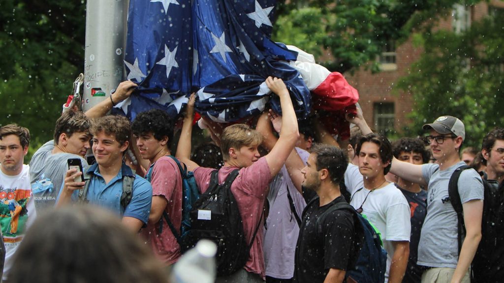 UNC Chapel Hill Palestine Protests Flag 01