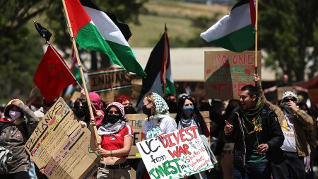 US students palestinian protest