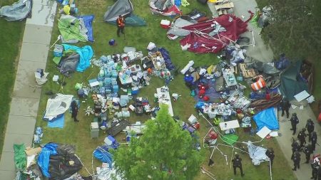 Wayne U encampment dismantled4