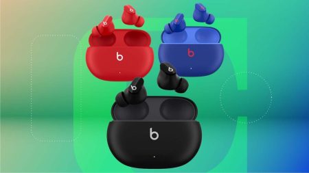 beats studio buds red blue black commerce image