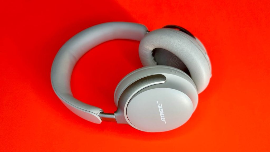 bose quietcomfort ultra headpones orange background