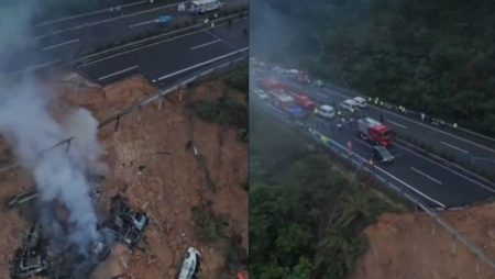 china highway collapse