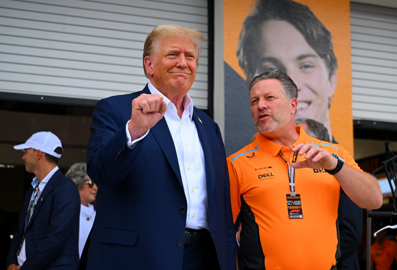 donald trump miami grand prix mclaren