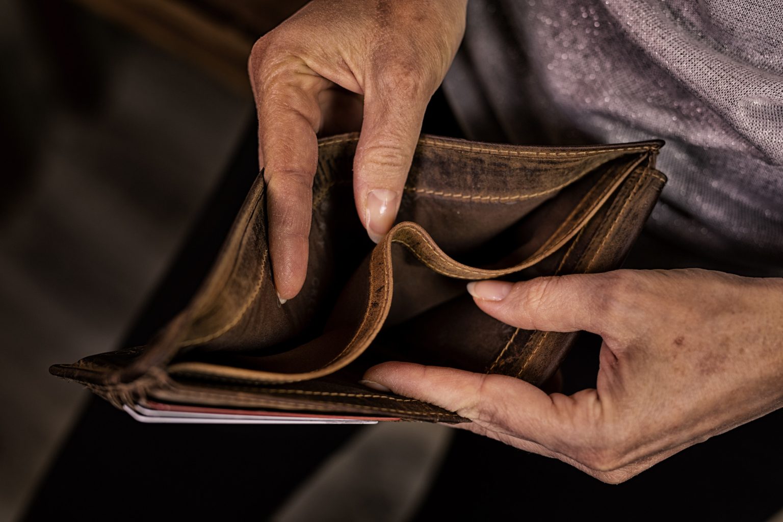 empty wallet stock image