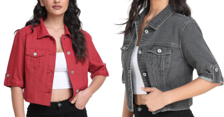 miss moly cropped denim jacket