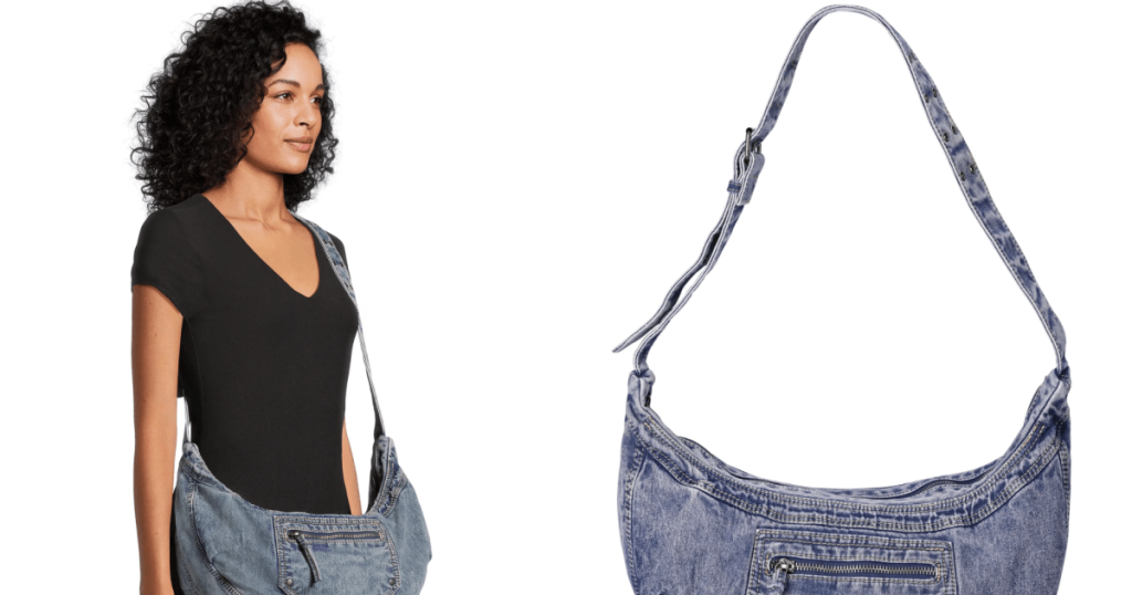 no boundaries denim hobo bag