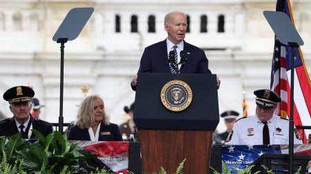 president biden police remarks