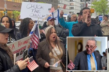 pro israel protesters outside chuck 81602408 e3f235