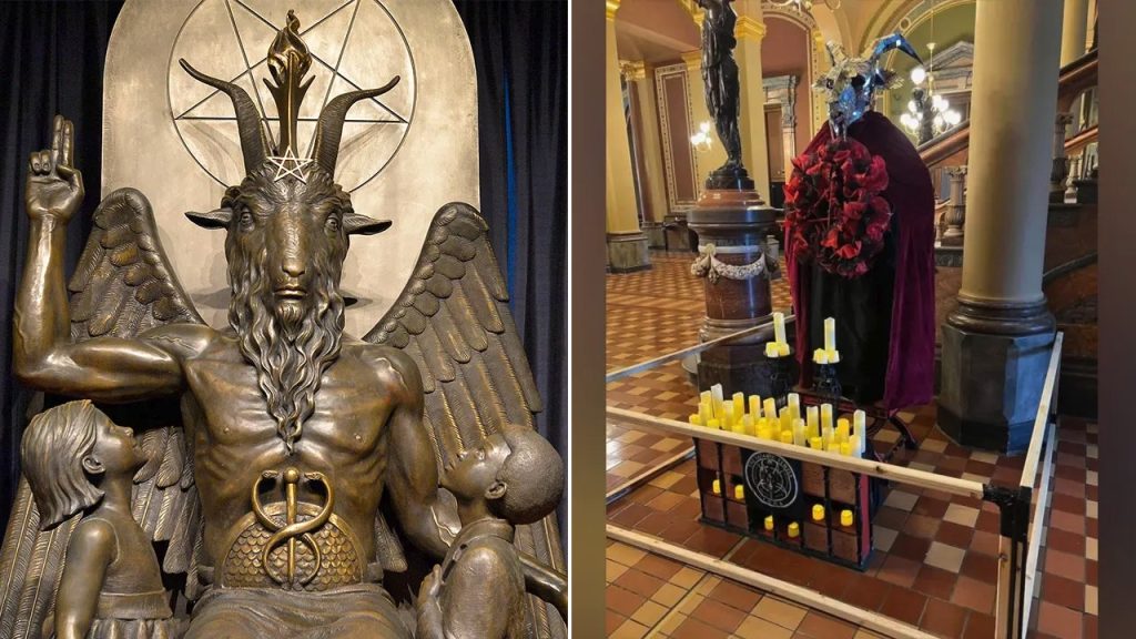 satanic statue