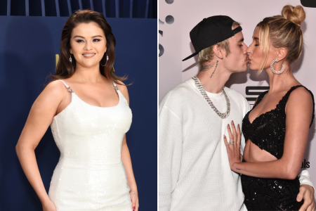 selena gomez left hailey justin bieber