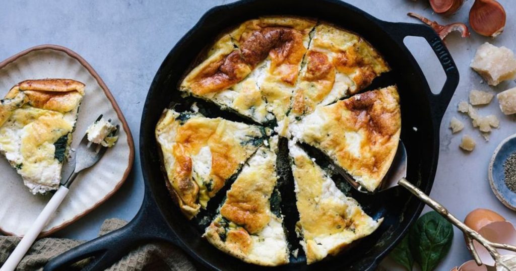 spinach ricotta frittata te 240515