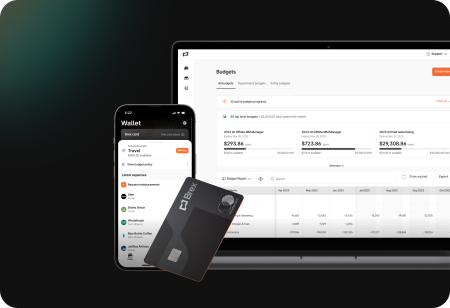 Brex Web mobile and card