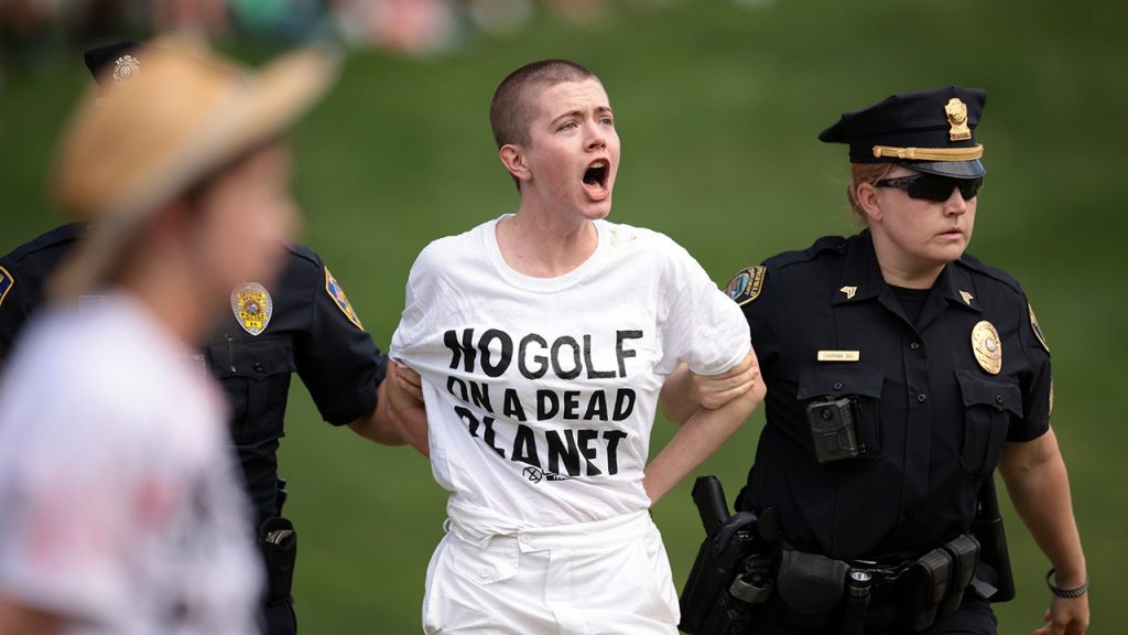 Golf Protester