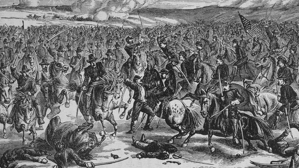 battle brandy station illustration