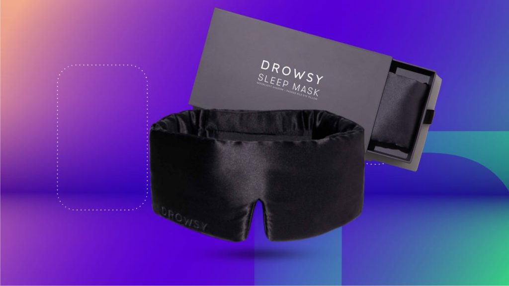 drowsy black sleep mask