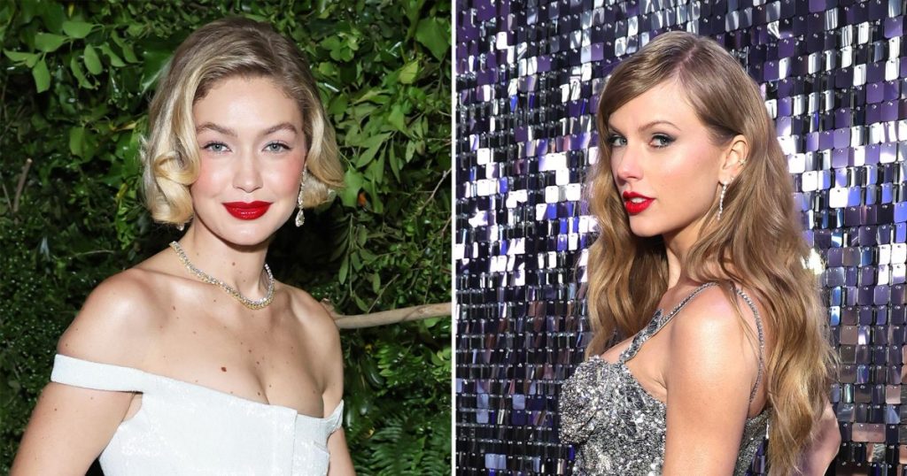 feature Gigi Hadid Gifted Taylor Swift a Customized Ring With Travis Kelces Jersey Number