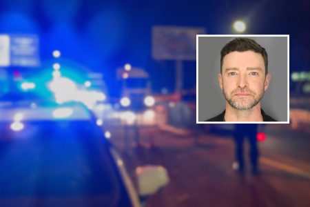 justin timberlake dui cop lights