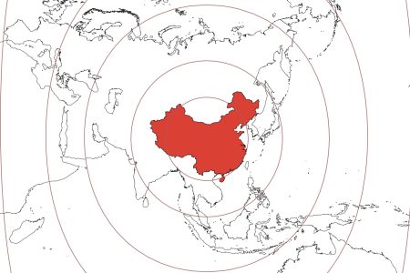 map shows range chinese missiles