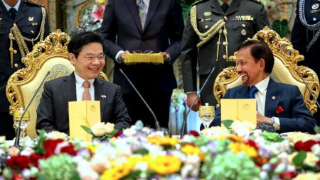 prime minister lawrence wong at the official lunch