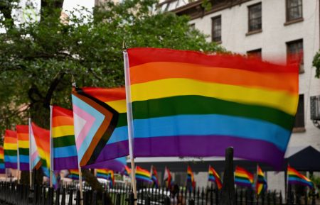 rainbow flags