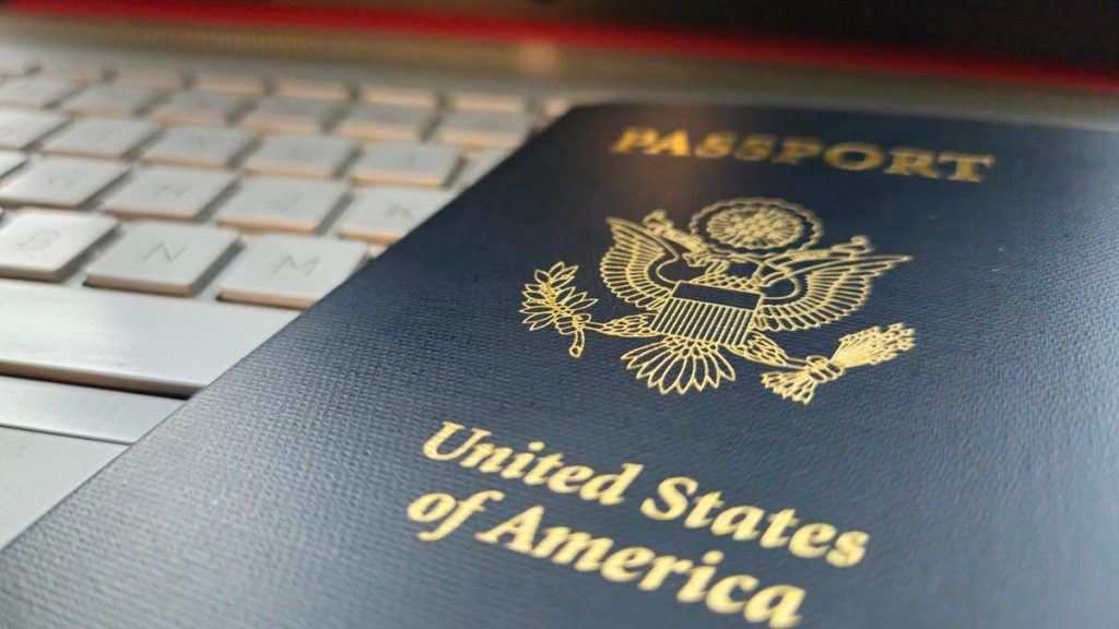 us passport laptop gettyimages 1566279715