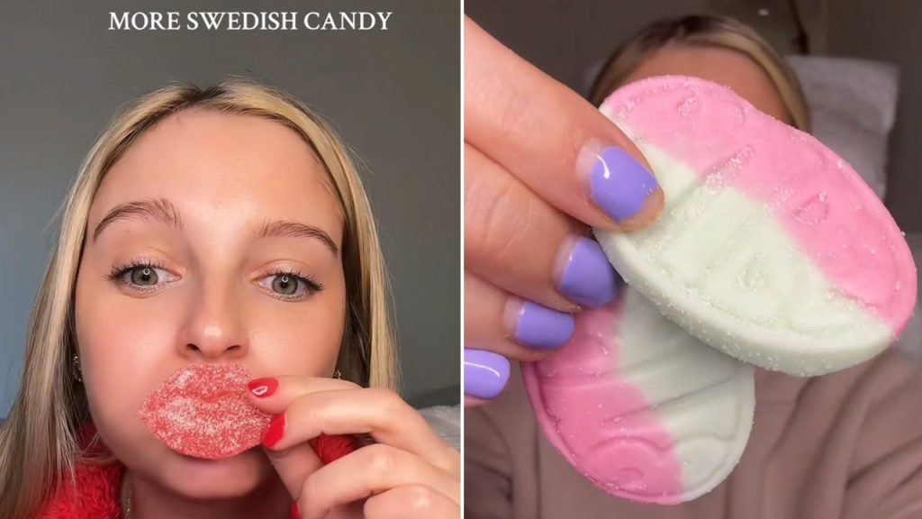 viral Swedish candy split