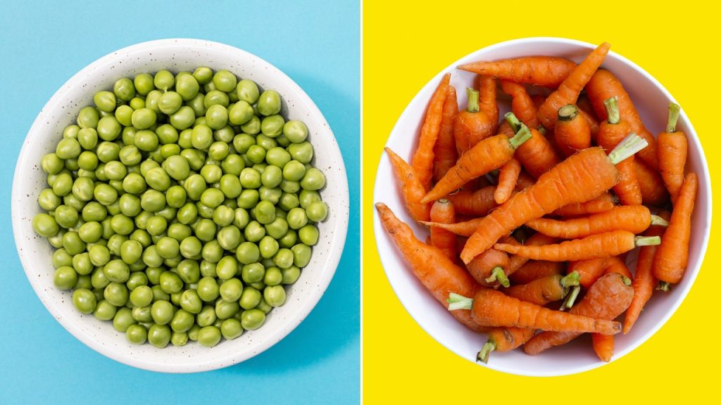 carrots bs peas split