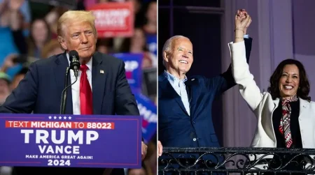 trump biden harris split