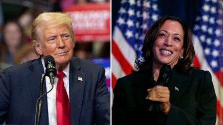 trump kamala harris split