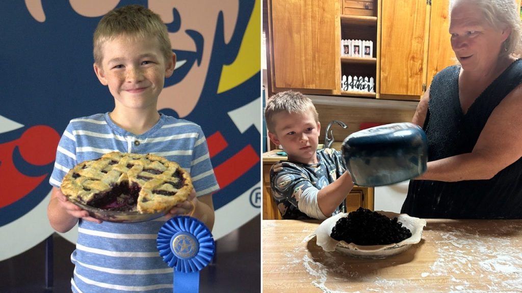 Allen Gage making prize winning pie 1