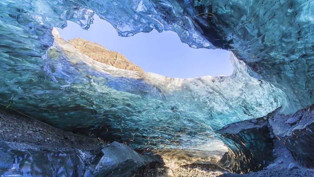 Breidamerkurjokull ice cave