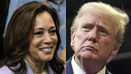 Harris Trump split