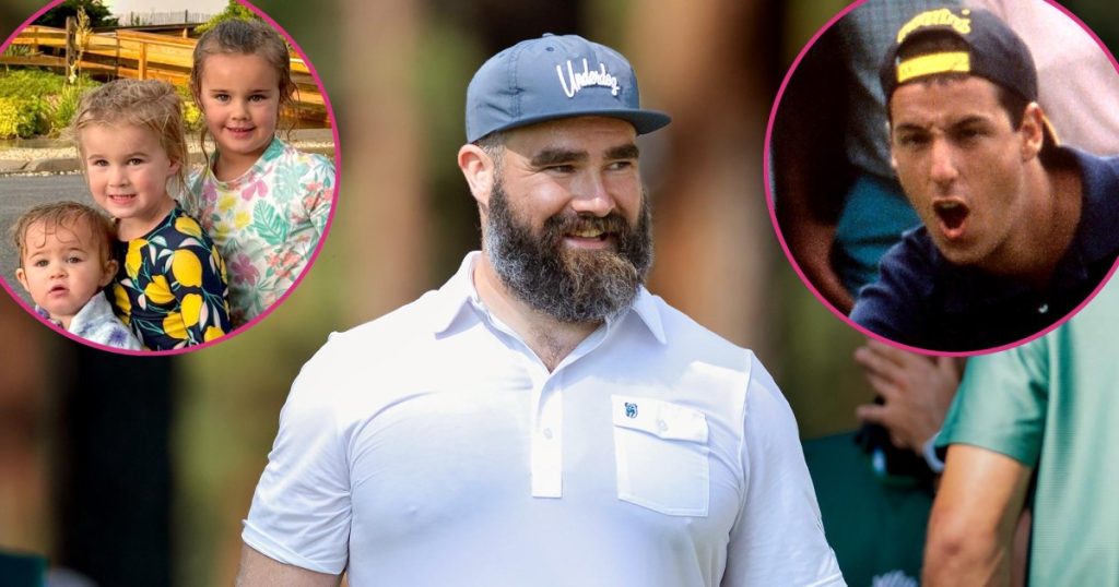 Jason Kelce Asks Adam Sandler When He Should Start Exposing Daughters to The Sandmans Movies 0