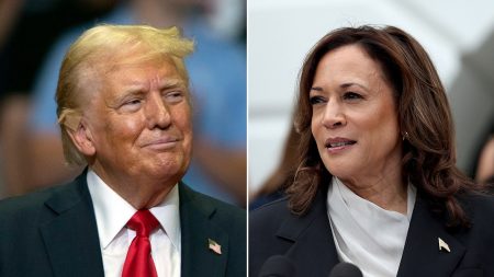 Trump Harris Split