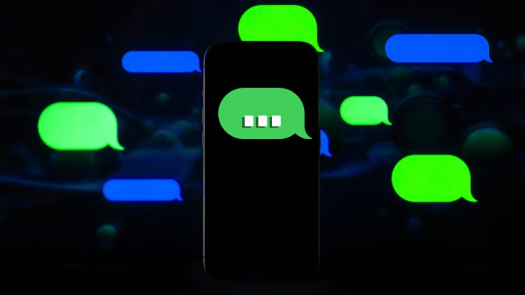 blue green iphone android text message bubbles 4906 4