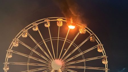 ferris wheel fire