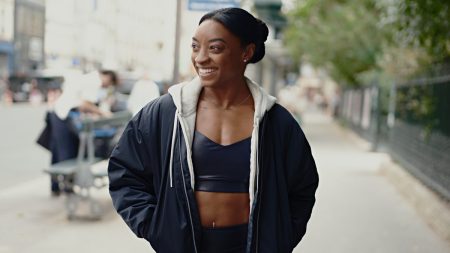 Simone Biles Reflects on the Summer Games and Unveils a Fresh Collection with Athleta AT MULTI GEN FYM24 Olympics Phase 3 SBSHINE869 Performance 0126 B