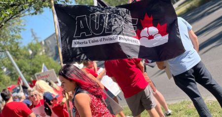 AUPE rally