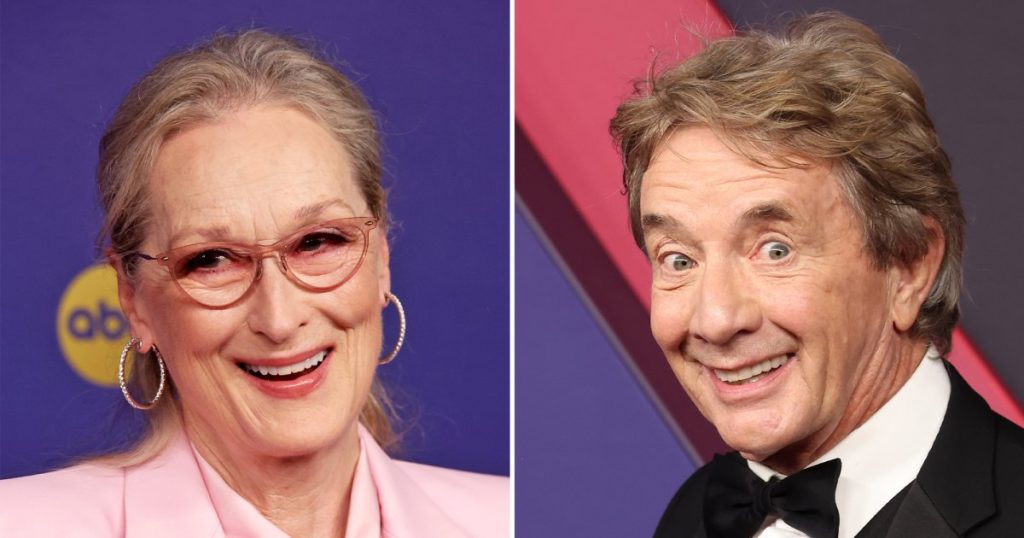 Meryl Streep and Martin Short Pose TOGETHER SEPARATELY TK at the 2024 Emmys FTR