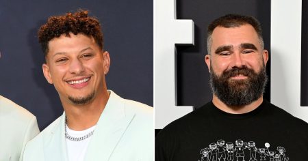 Patrick Mahomes Is Very Into Jason Kelce Dancing His Face Off in Philly Go Crazy Then 160