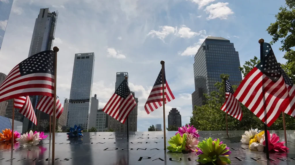 american flags 9 11 memorial