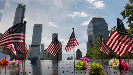 american flags 9 11 memorial