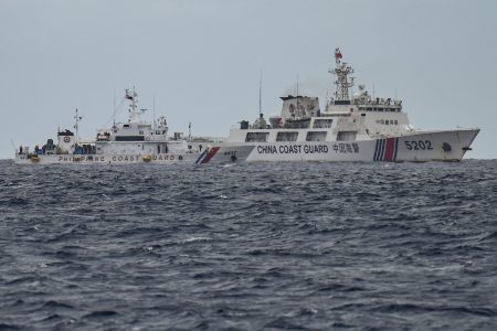 chinese coast guard ship intercepts supply mission