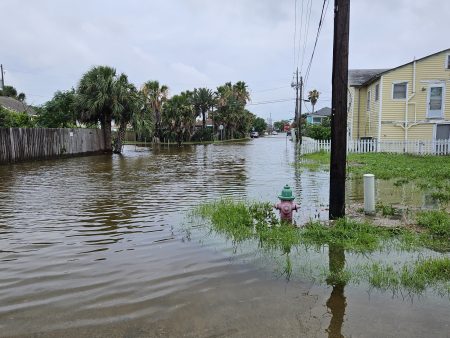 flooded streets galveston texas