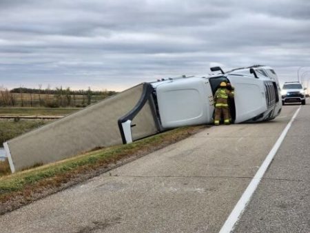 SAT BALGONIE TRUCK ROLL OVER