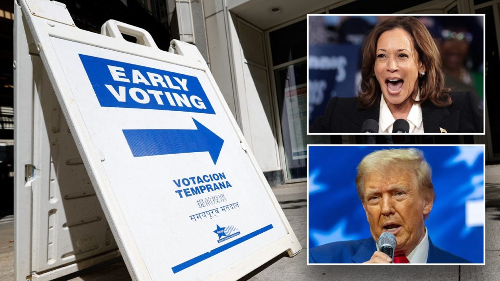 early voting kamala harris donald trump