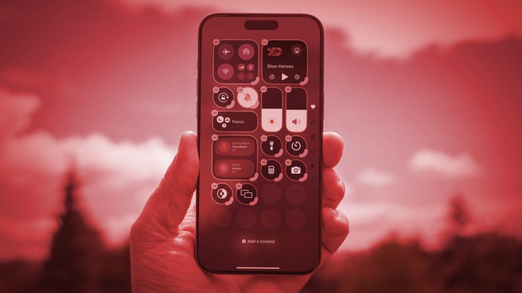 ios18 control center iphone redtint hero