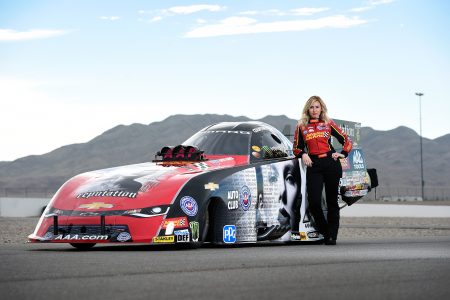 nhra funny car driver courtney force